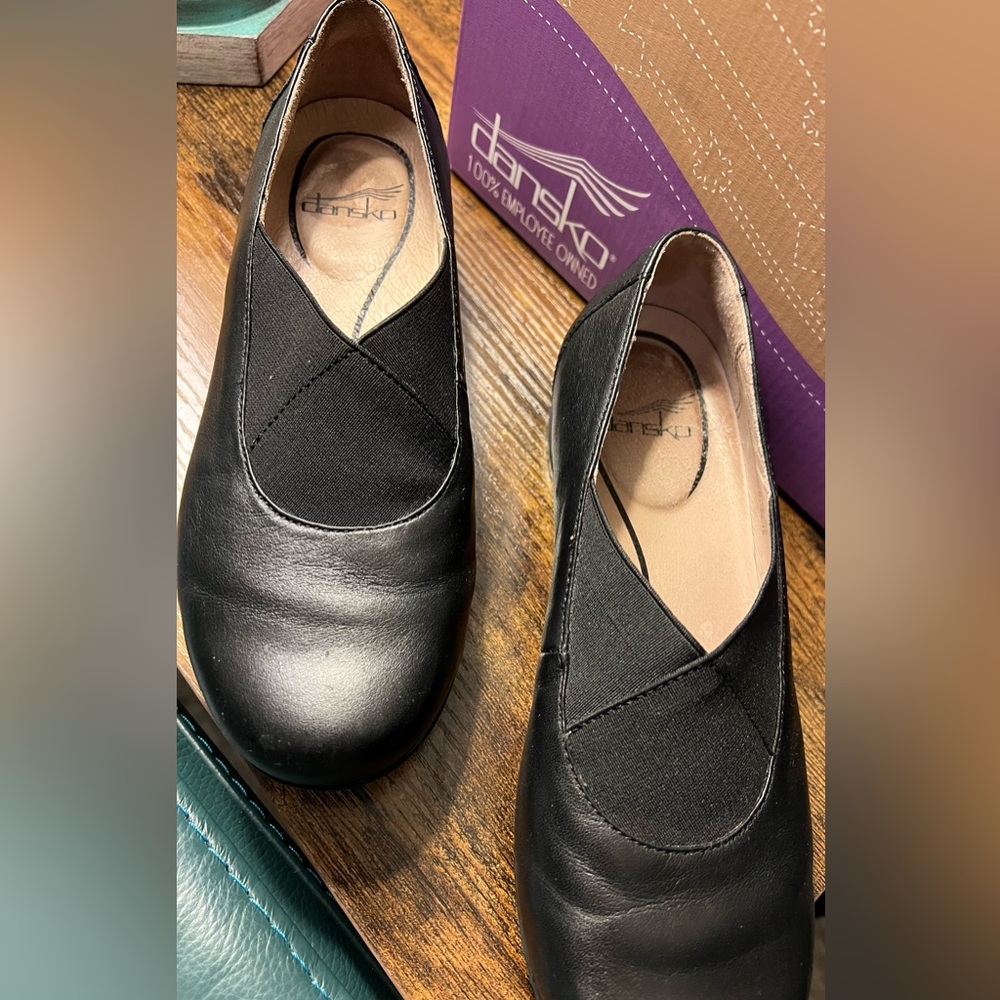 Dansko Ann Nappa black comforter shoes women’s Sz 37 - Picture 4 of 6